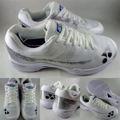 Jual Sepatu Badminton Bulutangkis Yonex Aerus Z White Putih Shopee