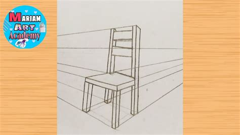 Chair Drawing From Point Perspective How To Draw A Chair In Two