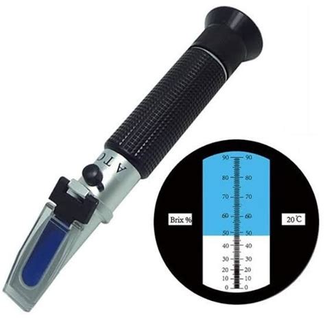 Jual Refractometer 0 90 Brix Meter Refractometer Atc Gula Instrumen