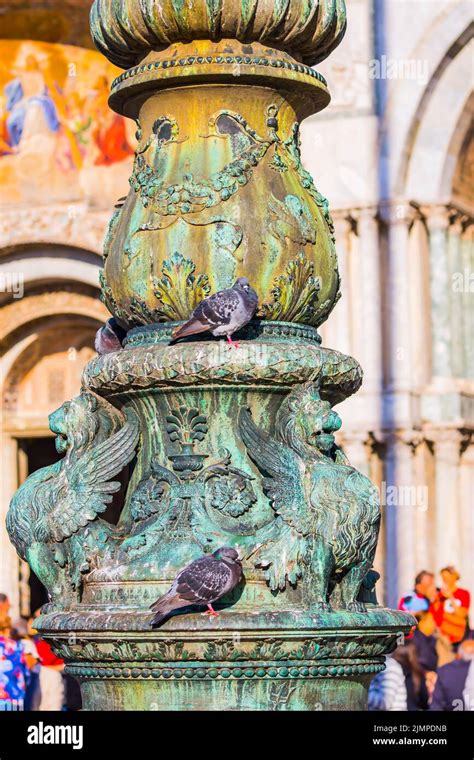 Colonne Du Lion De San Marco Banque De Photographies Et Dimages