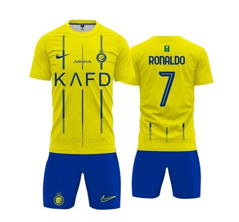 JERSEY KIT KIDS AL NASSR RONALDO HOME 2023 2024