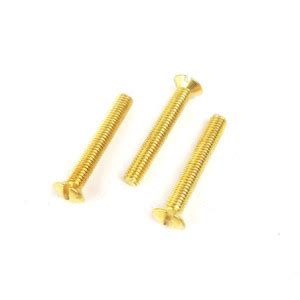 Slotted Raised Countersunk Head Machine Screws Brass Secure Fastening