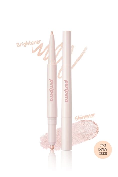 PERIPERA Çift Taraflı Işıltılı Kalem Far PERIPERA Sugar Twinkle Duo Eye Stick 01 Dewy Nude