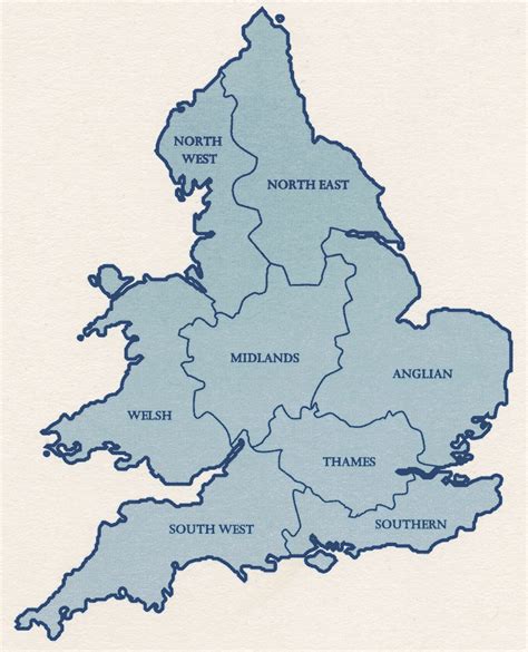 EA Regions in England and Wales. | Download Scientific Diagram