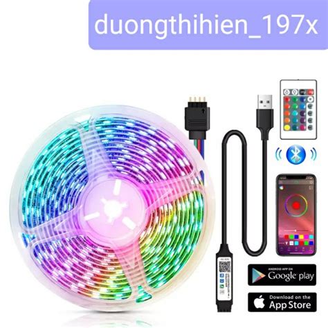 Đèn LED dây trang trí phòng tủ trưng bày hỗ trợ điều khiển qua app