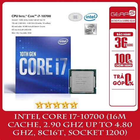 CPU Intel Core I7 10700 2 9GHz Turbo Up To 4 8GHz 8 Core 16 Threads