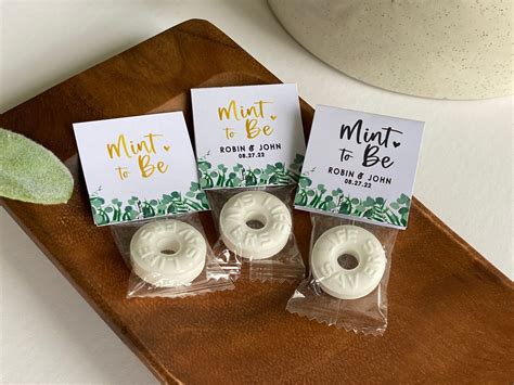 Wedding Mints Mint To Be Wedding Favors Wedding Favor Mints Etsy