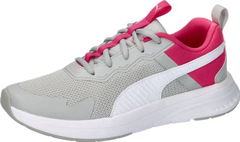 Puma Evolve Run Mesh 386238 Cool Light Gray Puma White Glowing Pink