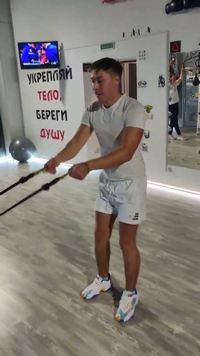 упражнение с резиновым эспандером- ЛЫЖНИК - YouTube