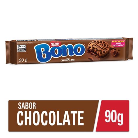 Biscoito Recheado Chocolate Bono Pacote 90g BIG BOX 402 403 Norte