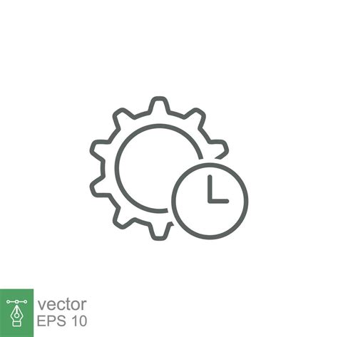 Business efficiency line icon. Simple outline style symbol. Vector ...