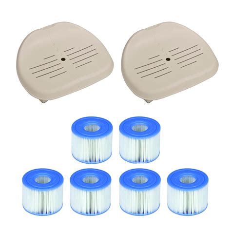 Intex Pure Spa Hot Tub Seat Accessory Pair PureSpa Type S1 Filters 6 Count Walmart