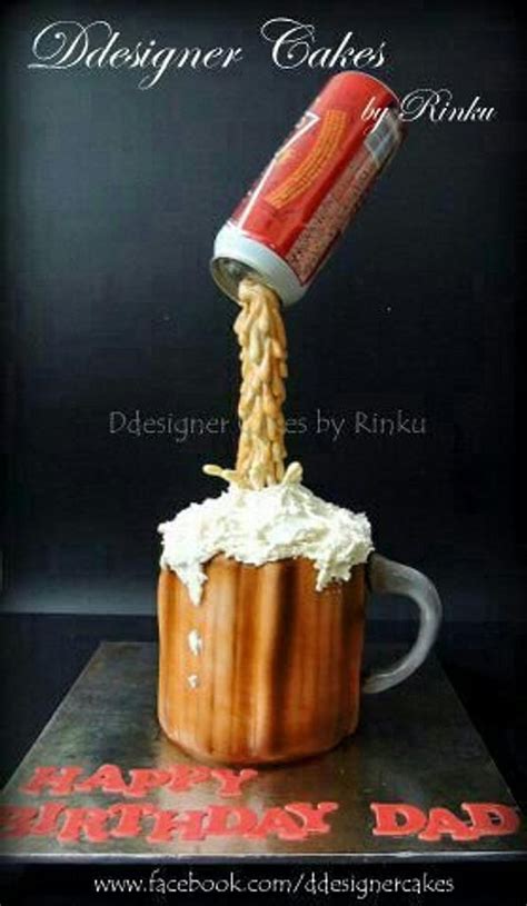 Beer Pouring Mug Cake Cake By D Cake Creations® Cakesdecor