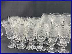 Service De Verres Et Carafes Cristal D Cor Grav Xixe Baccarat