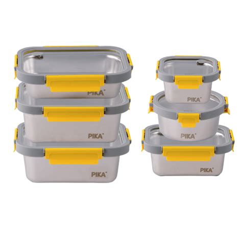 KIT CONTENITORI PIKA IN ACCIAIO INOX PER MICRO ONDE Cucina Culinaria