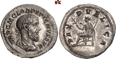 Pupienus 238 Ar Denar Rom 311 G Bmc 46 Coh 22 Ric 4