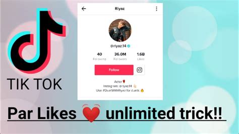 Tik Tok Par Unlimited Likes Kaise Paye New Unlimited Trick I Tik Tok Likes Youtube