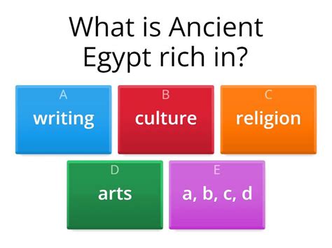 Ancient Egypt - Quiz