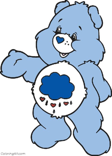 Cute Grumpy Bear Colorïng Page - ColorïngAll - Care Bears Fan Art ...