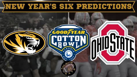 Missouri Vs Ohio State Cotton Bowl Game Prediction 2023 College