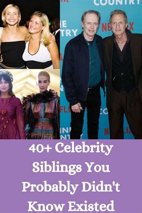 40 Celebrity Siblings You Probably Didn T Know Existed Artofit