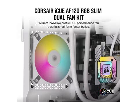 CORSAIR AF Series iCUE AF120 RGB Slim Twin Pack weiß e tec