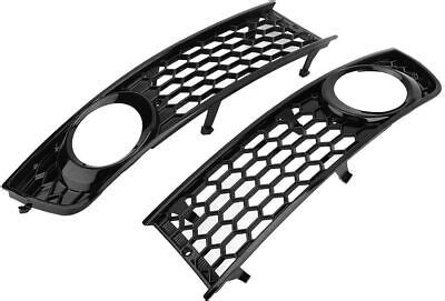 Front Bumper Fog Light Grill Grille Cover Trim Pair Car Front Bumper