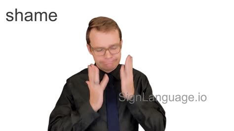 Shame In ASL Example 1 American Sign Language