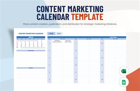 Social Media Marketing Calendar Template in MS Excel, Google Sheets ...