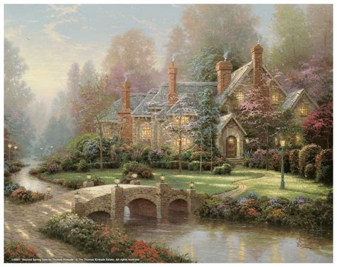 Beyond Spring Gate Art Prints Thomas Kinkade Studios