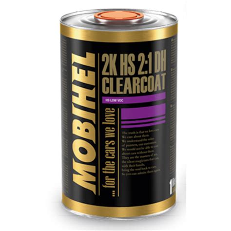 MOBIHEL 2K HS 2:1 bezbojni lak DH low VOC