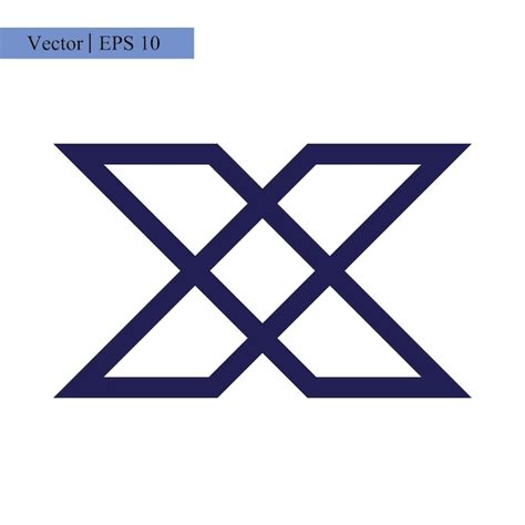 Ilustración De La Plantilla De Diseño Del Logotipo De La Letra X Con Estilo De Moda Vector Premium