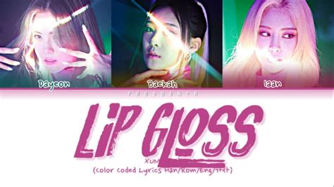 Xum Lip Gloss Color Coded Lyrics Han Rom Eng Youtube