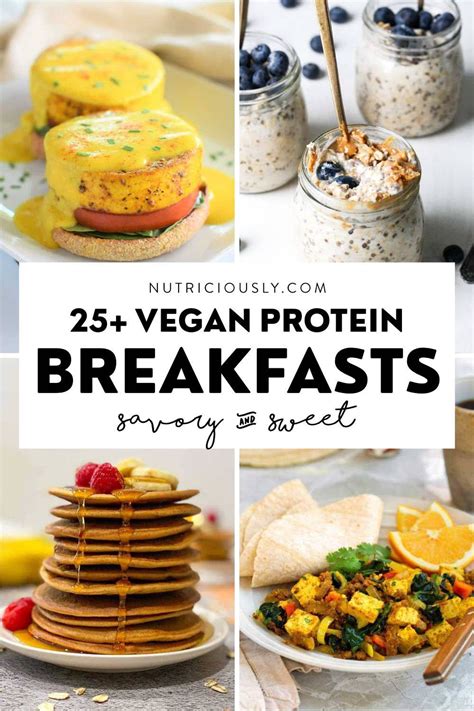 25 High Protein Vegan Breakfast Ideas Savory And Sweet Nutriciously Recipe High Protein