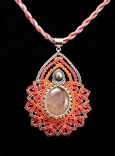 Macrame Jewelry Macrame Necklace Micro Macrame