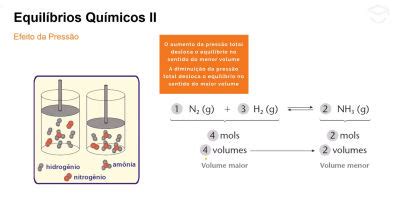 Equilíbrios químicos deslocamento Teoria Química