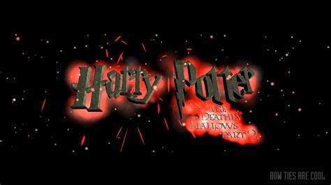 Harry Potter And The Deathly Hallows Part 2 Title Graphic Fan Made