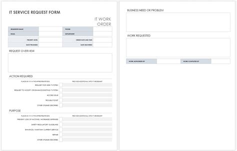 Fillable Online Service Request Form Templates Word Excel Riset