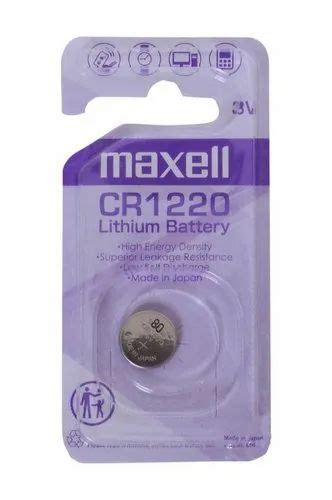 Maxell Cr Lithium Button Cell V Battery Pack Of At Rs