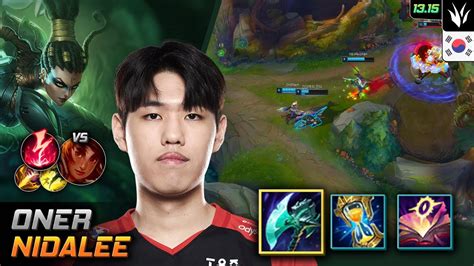 Oner Nidalee Jungle Build Night Harvester Electrocute Lol Kr