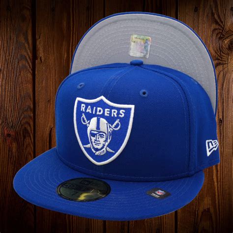 Las Vegas Raiders New Era Royal Blue And White Logo/Gray Bottom 59FIFTY ...