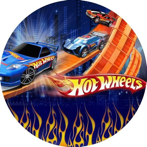 Painel Redondo Tecido Sublimado 3D Hot Wheels FRD 2231 Felicitá em 2022 Hot wheels Hot Tecidos