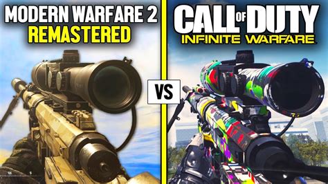 Modern Warfare 2 Remastered Vs Call Of Duty Infinite Warfare — Weapons