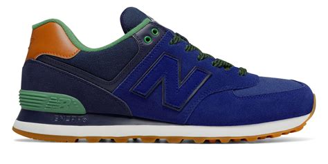 New Balance 574 Suede Sneakers in Blue for Men - Lyst