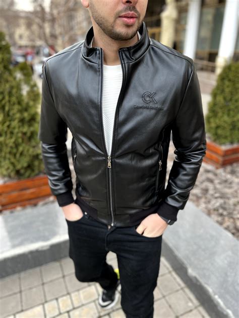 Мужская Куртка Из Кож. Зама. Размеры: ,M,L,XL,2XL. Ткань:кож. Зам.на ...