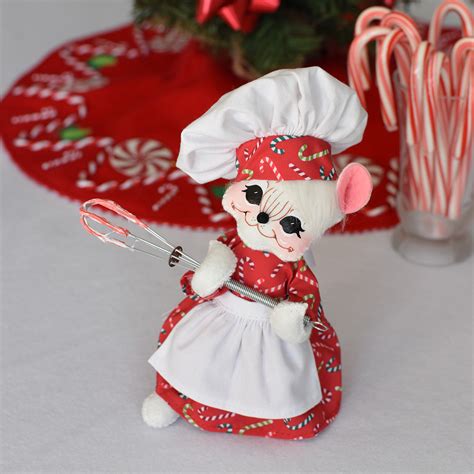 6in Holiday Sweets Whisk Mouse Annalee Dolls