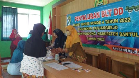 Penerimaan Blt Dd Bulan Juni Website Kalurahan Panjangrejo