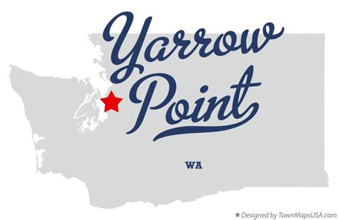 Map of Yarrow Point, WA, Washington