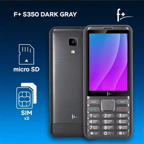 Мобильный телефон F+ S350, черный - купить по выгодной цене в интернет ...