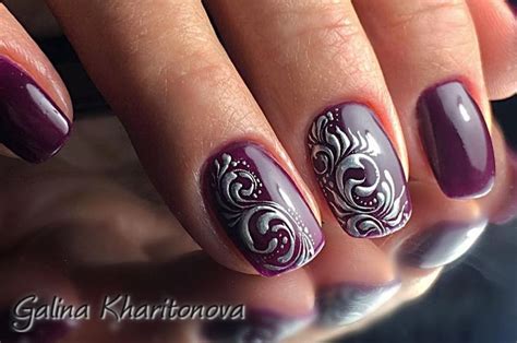 Маникюр, вензеля | Дизайнерские ногти, Маникюр, Ногти